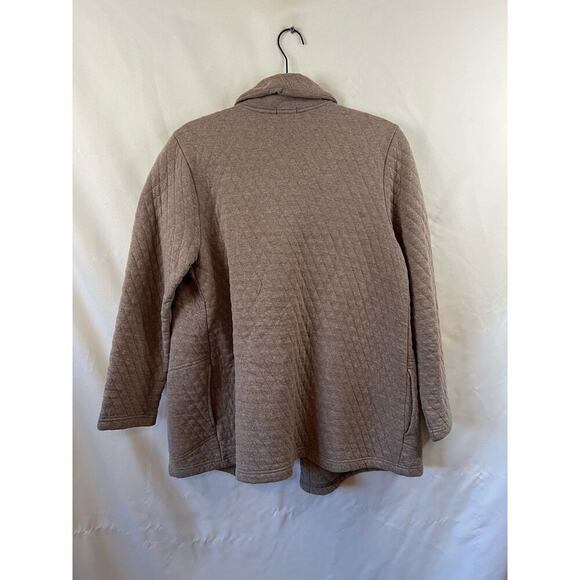 Pure Jill Brown Open Front Jacket w/Pockets Size Small - Picture 4 of 6